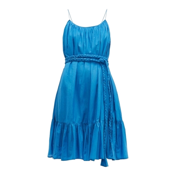 Rhode Resort Nala Scarlet Blue Short Sun Dress Size L vacation beach - Picture 1 of 16